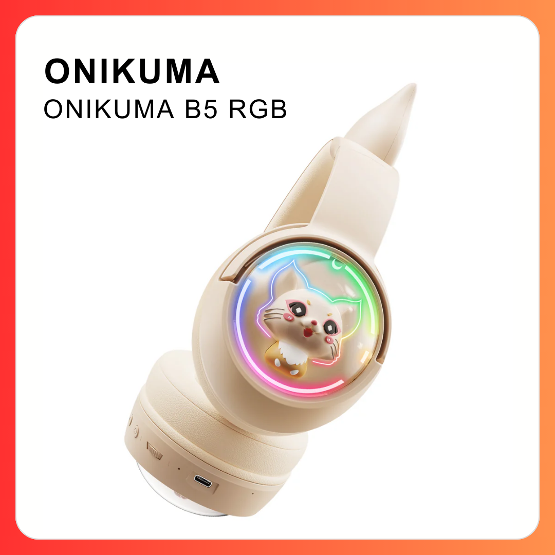 Tai nghe Onikuma B5 RGB bluetooth Album2