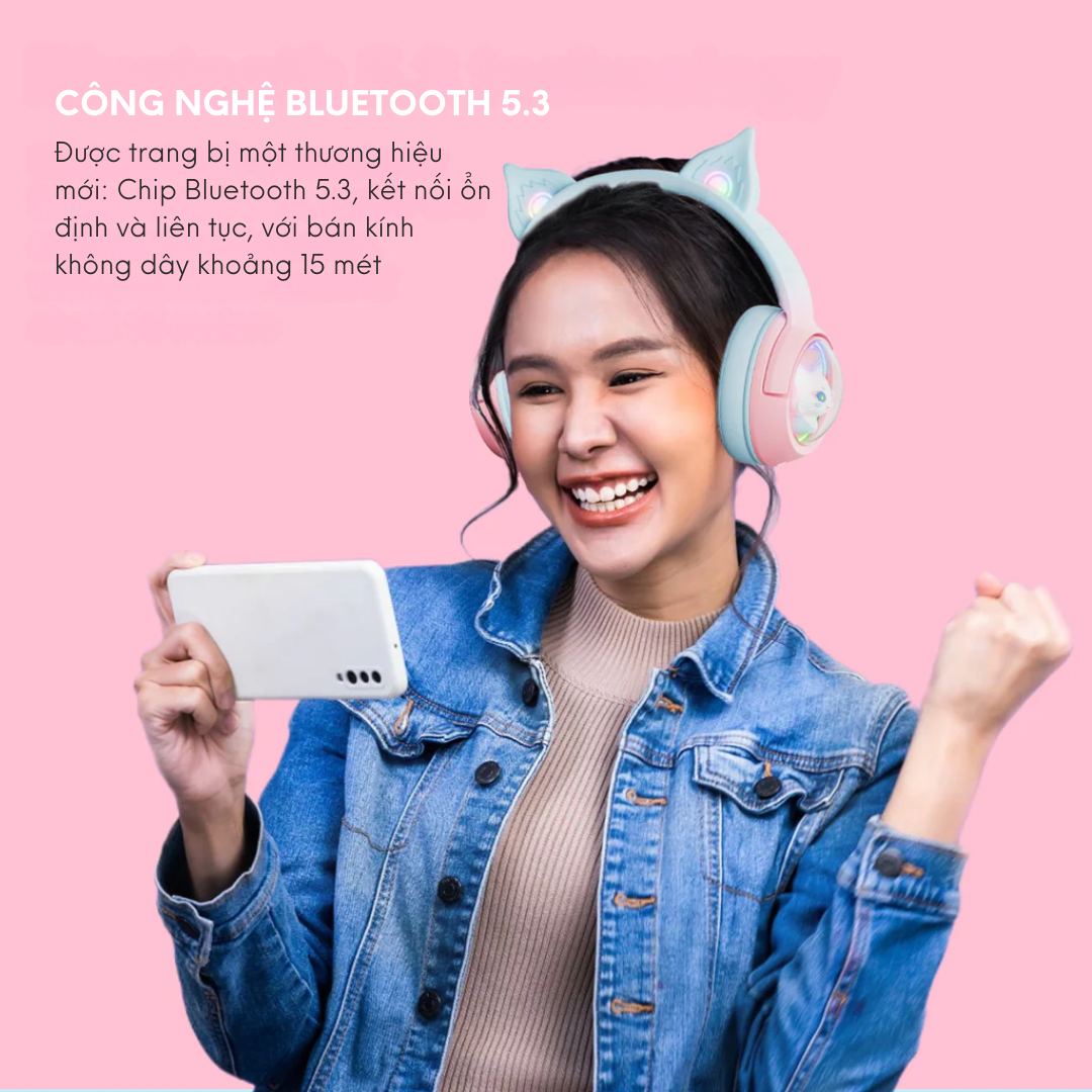 Tai nghe Onikuma B5 Gradient 2.4 kết nối bluetooth