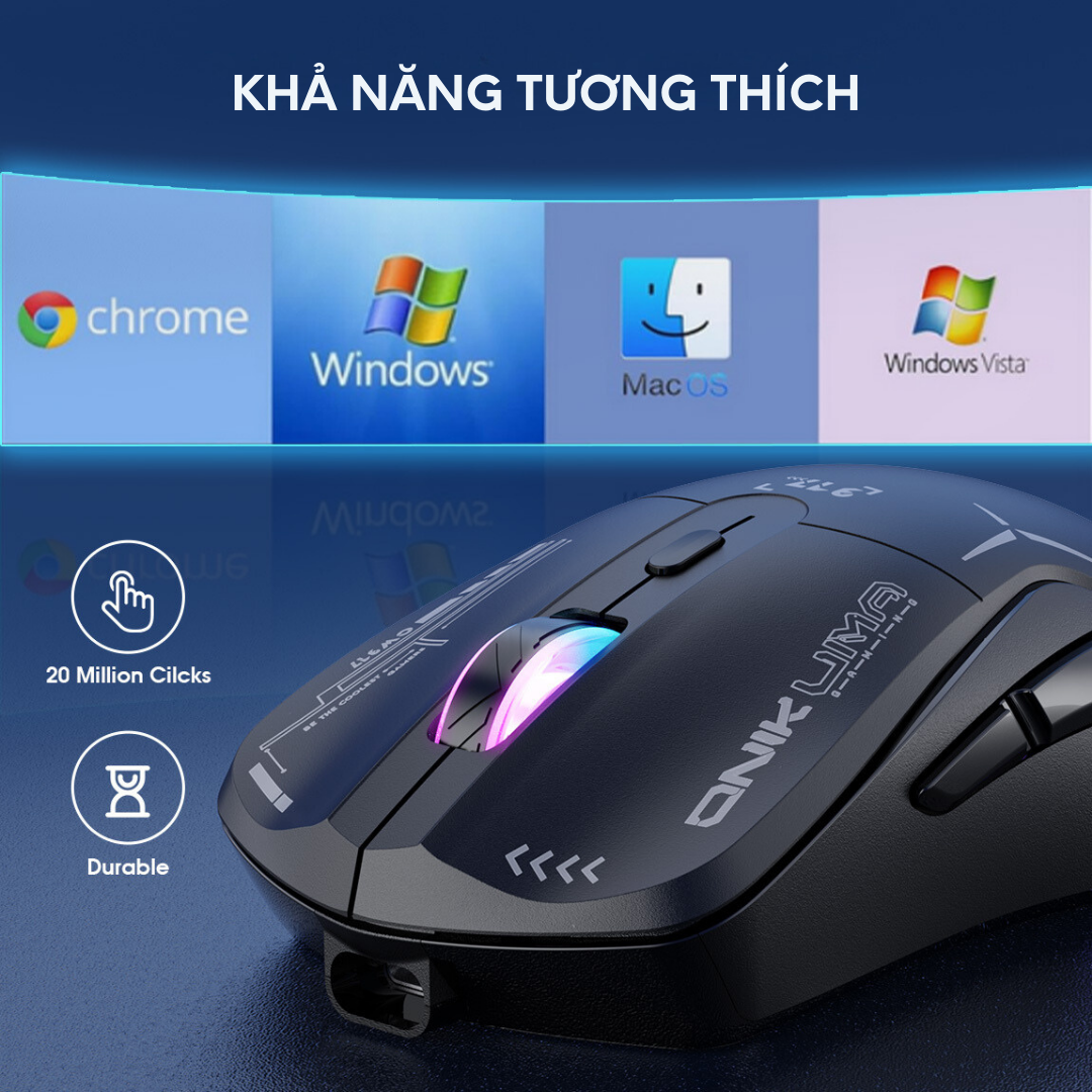 Chuột máy tính Onikuma CW917 2.4G khả năng tương thích