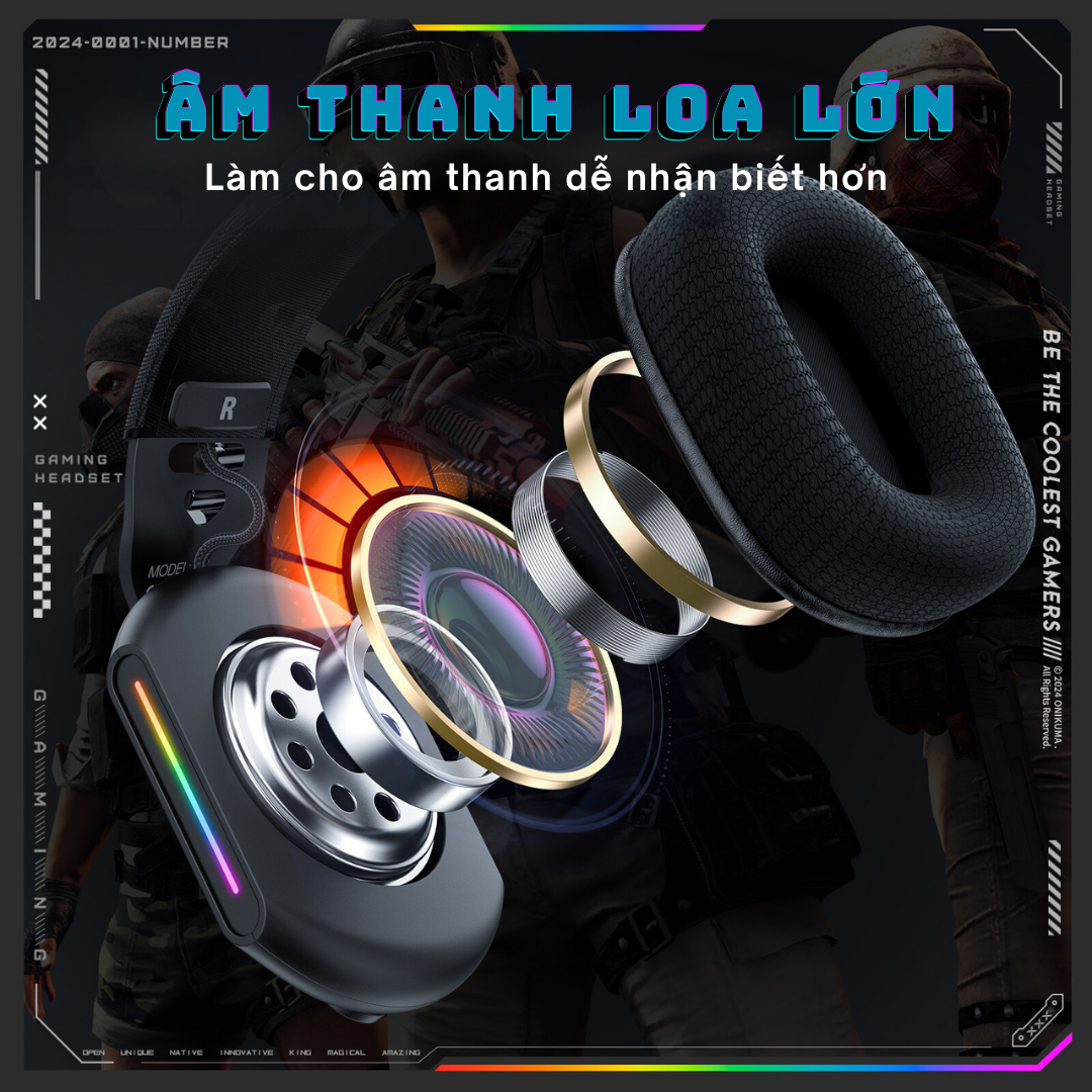 Tai nghe onikum X12 am thanh loa lon