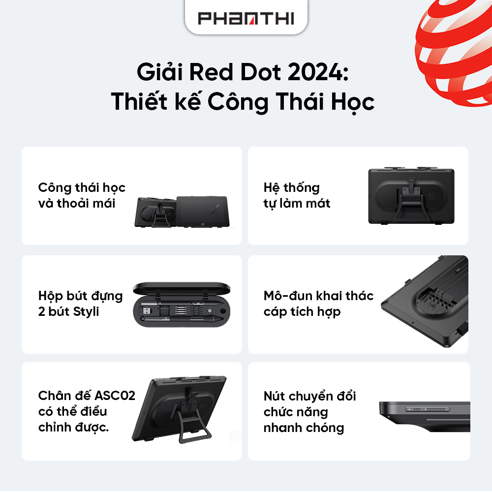 Artist 24Pro Gen 2 Công thái học