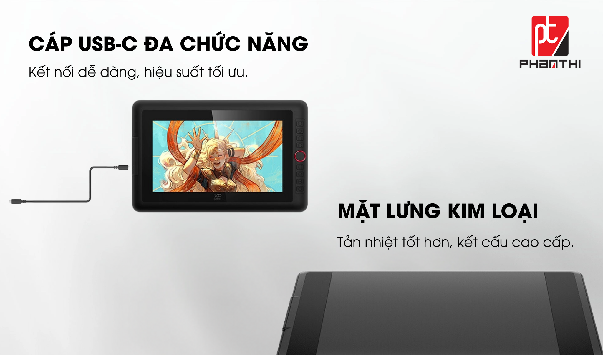 Artist 13.3 ProV2-16K cáp USB đa năng.