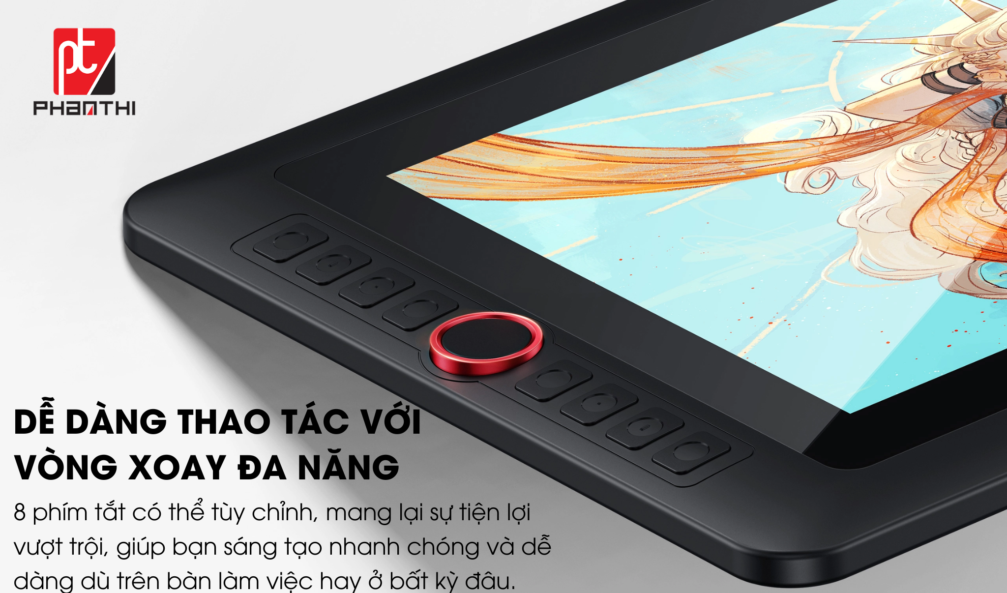 Artist 13.3 Pro V2-16K dễ dàng thao tác.