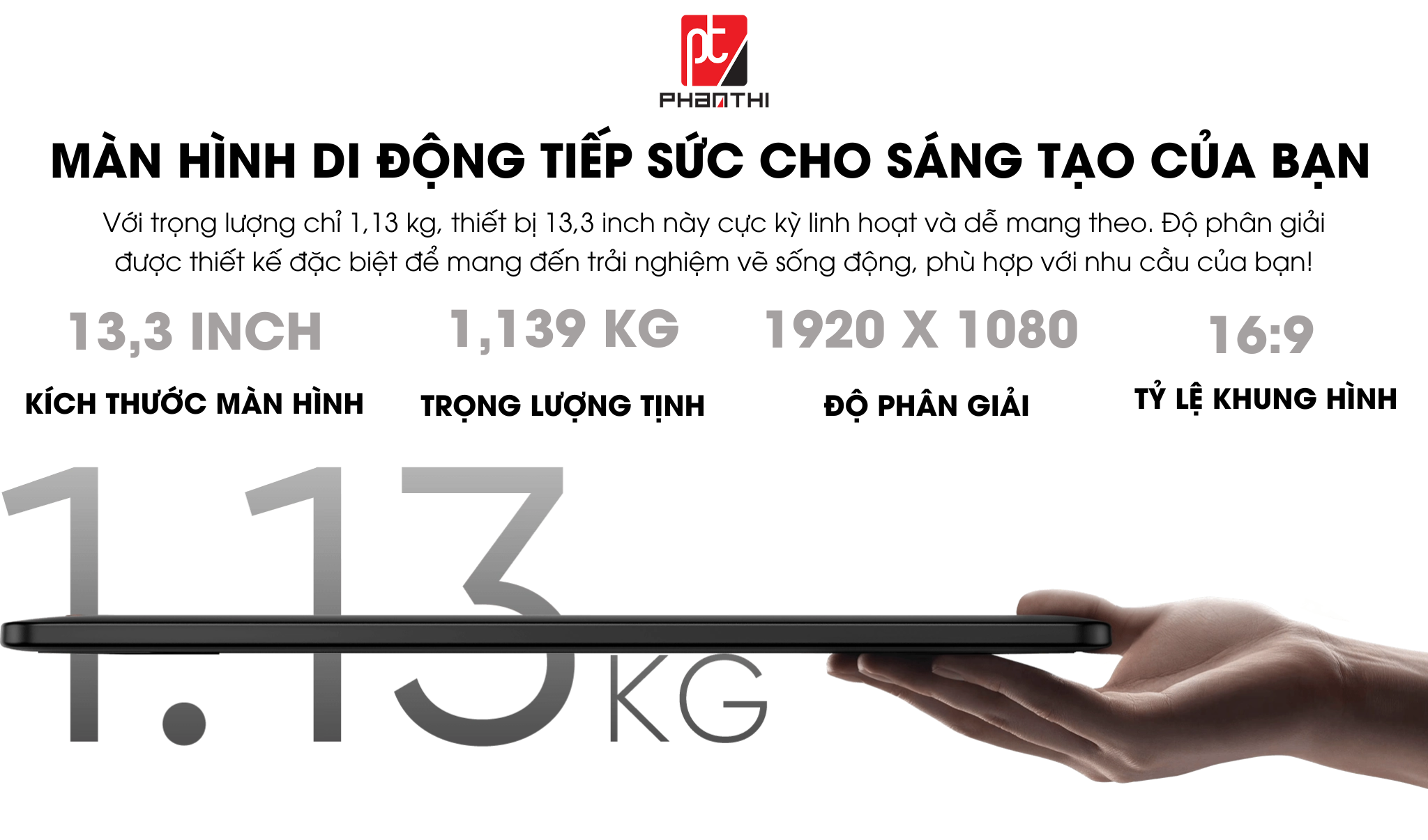 Artist 13.3 Pro V2-16K màn hình di động.