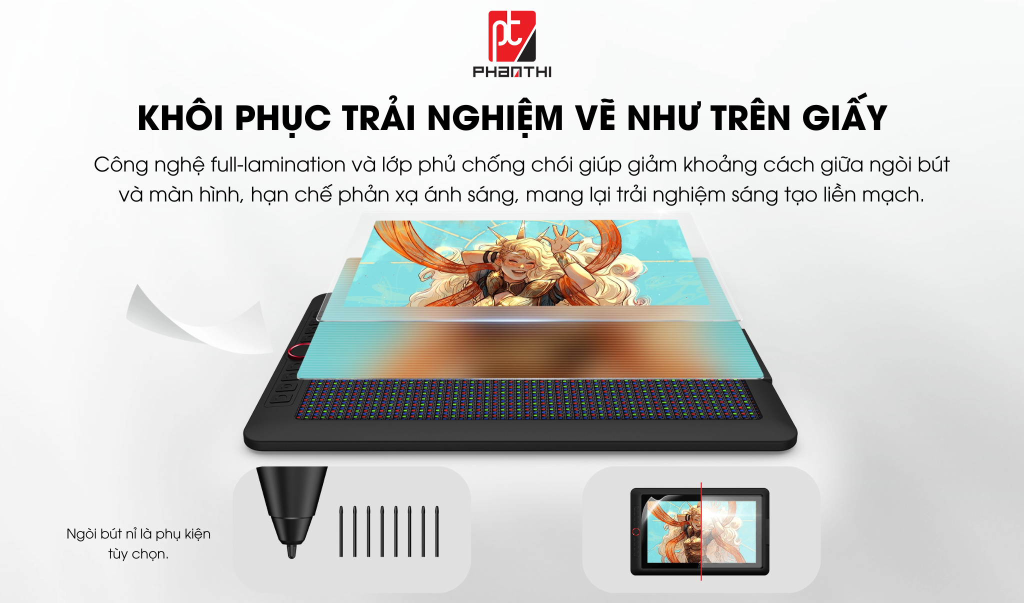 Artist 13.3Pro V2-16K Khôi phục trải nghiệm như vẽ trên giấy.