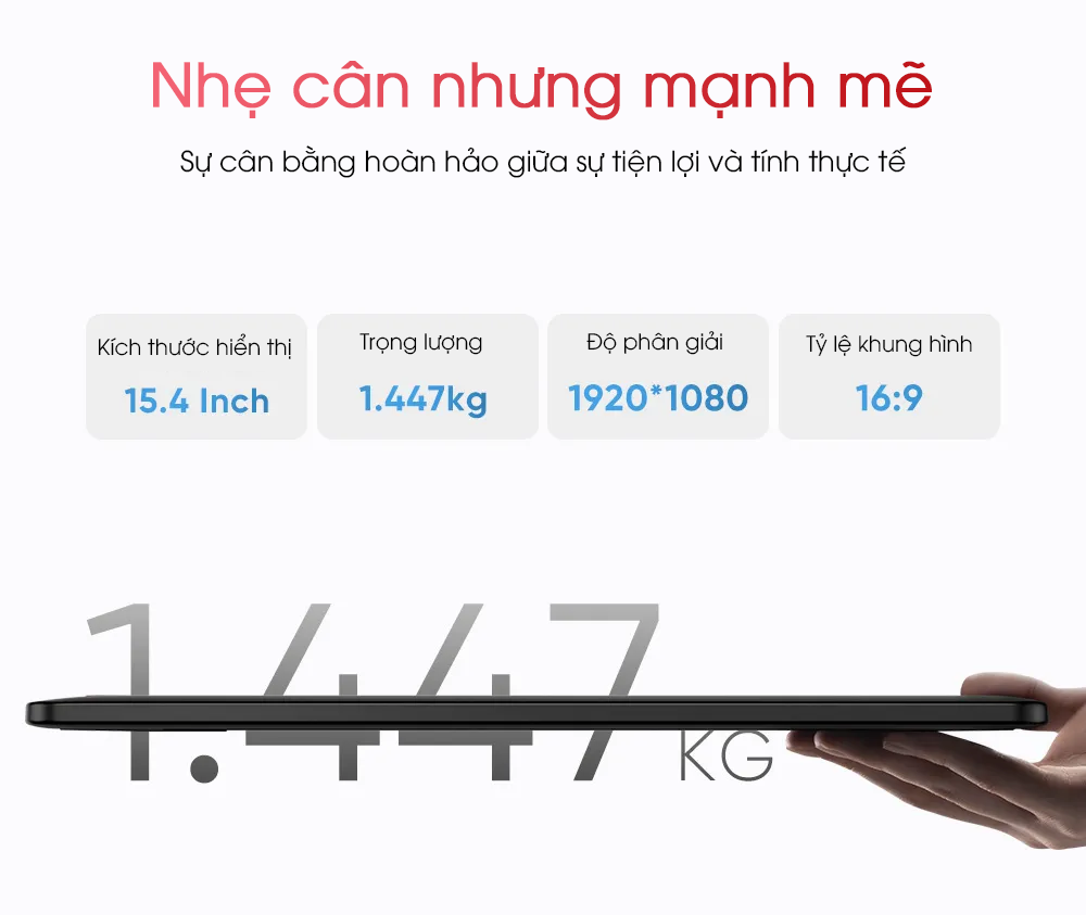 Gọn nhẹ - 15.6Pro V2-16K.