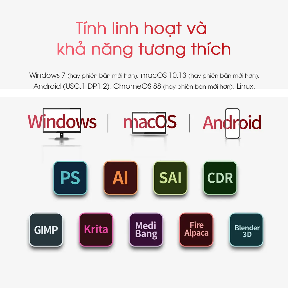 Tương thích phần mềm - 15.6 Pro V2-16K.