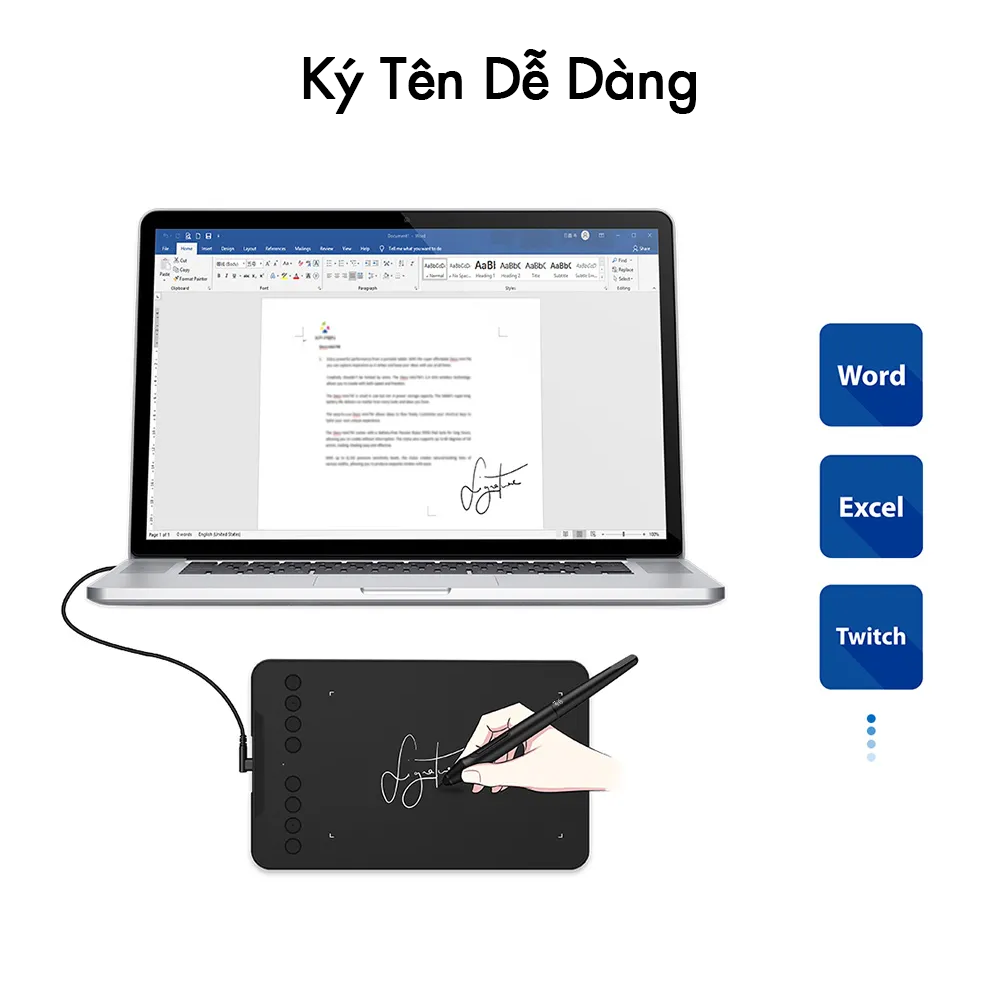 Deco Mini7 Ký tên dễ dàng.