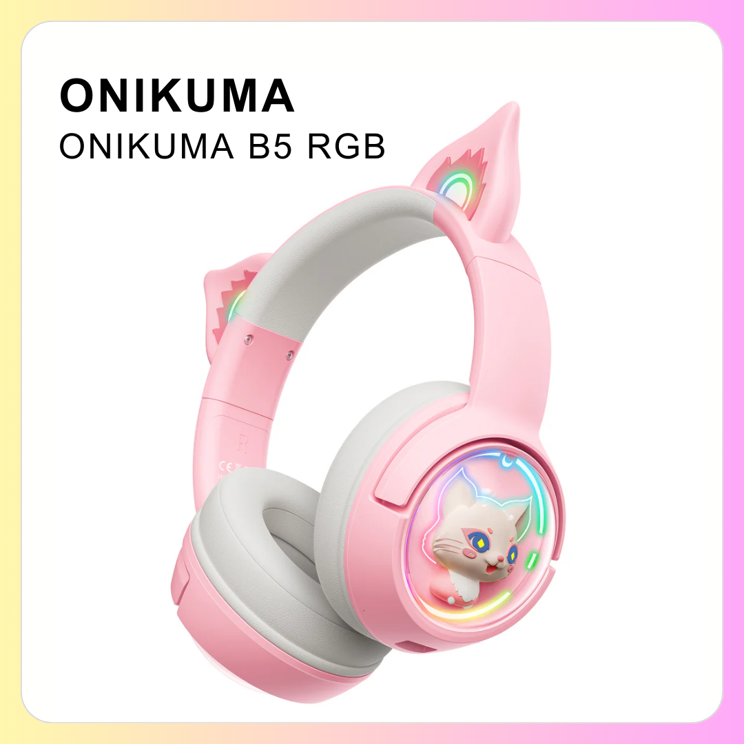 Onikuma B5 bluetooth hồng 1